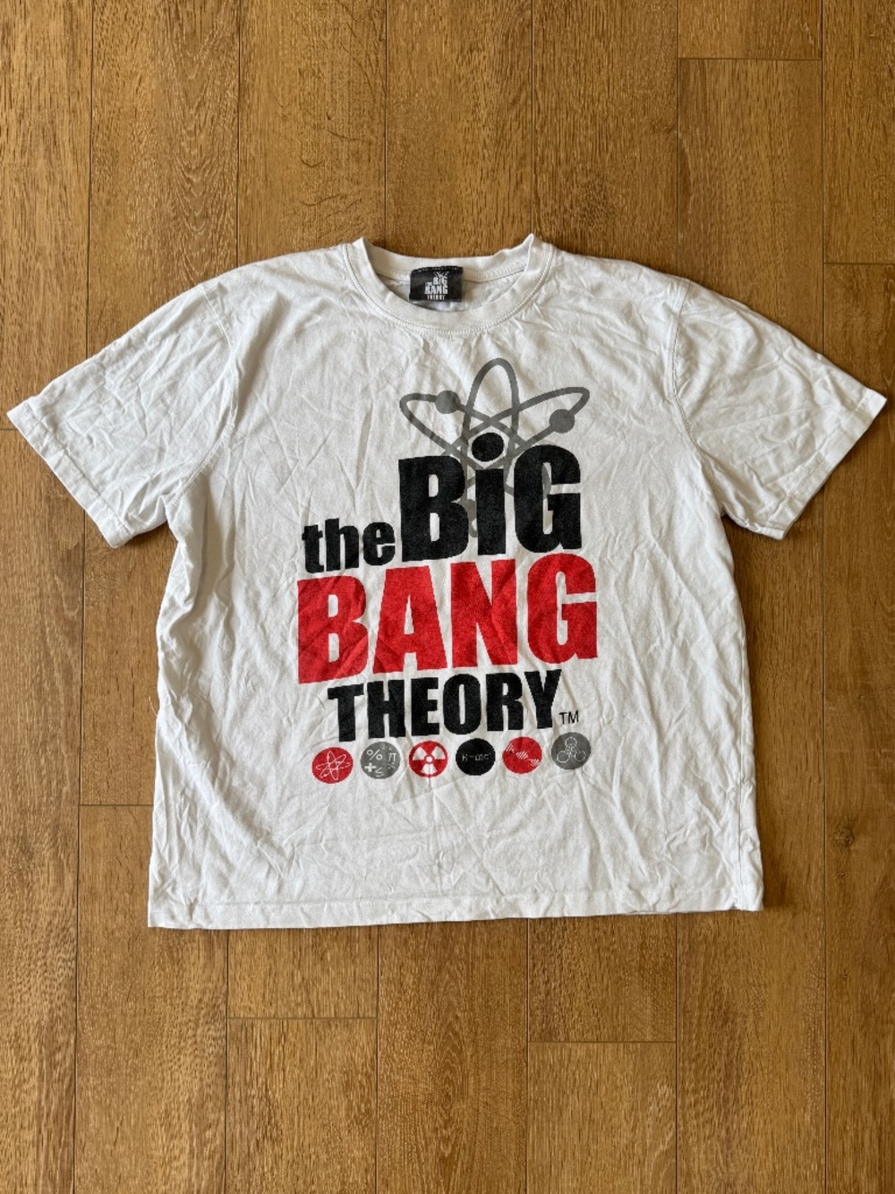 The Big Bang Theory Graphic T Shirt 2011 White Warner Bros TV Show Tee Mens M